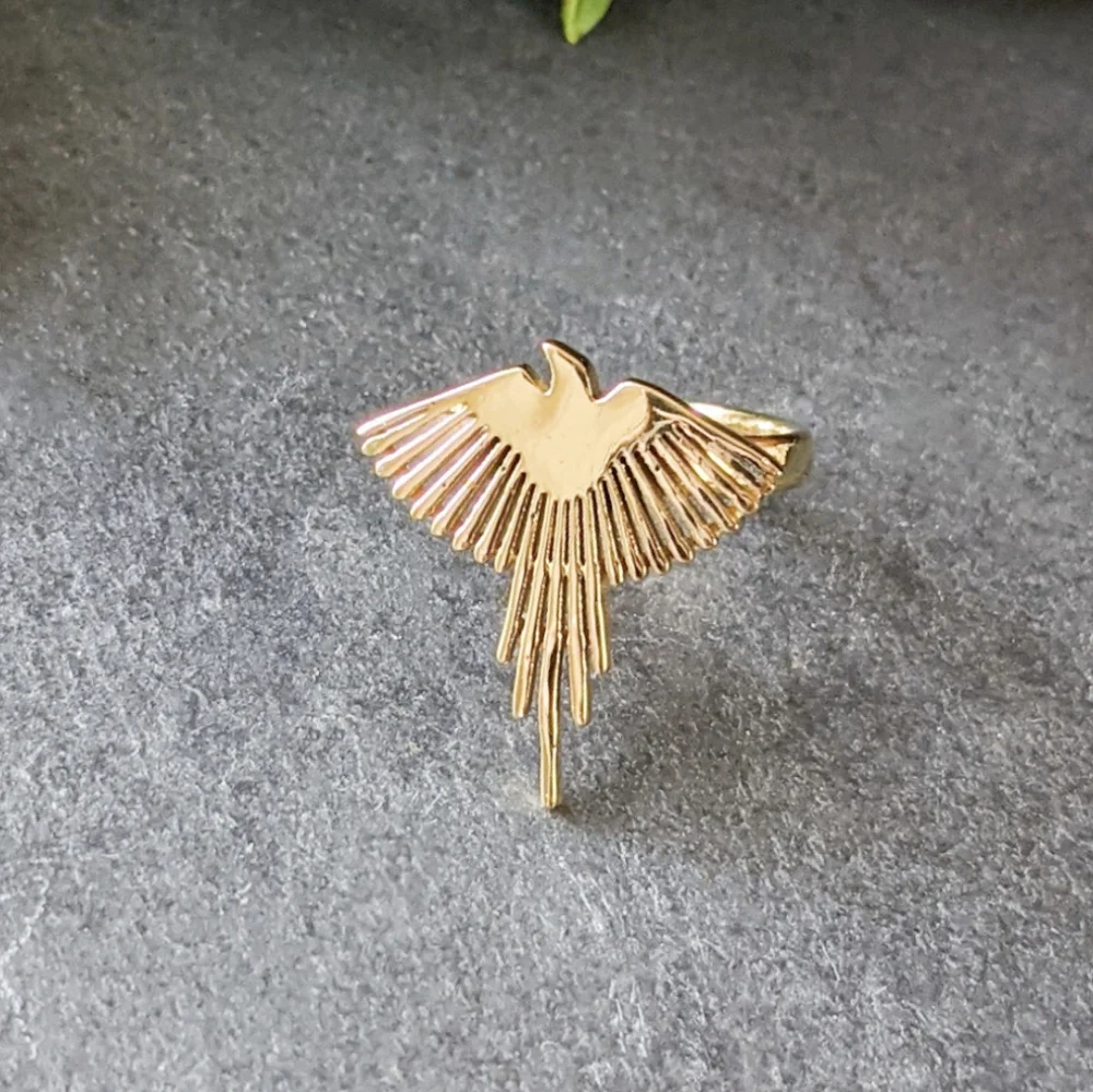 🦋LAST🦋 NWT Baizaar Brass Eagle Ray Ring, Size 6